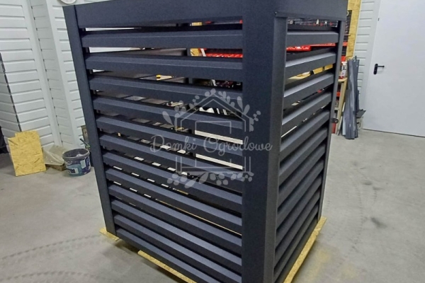 Ogłoszenie - Osłona klimatyzatora – pompy ciepła 100x60x160 cm antracyt ID1146. Zdjęcie 2