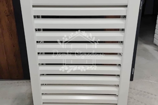 Ogłoszenie - Osłona klimatyzatora – pompy ciepła 100x40x150 cm biały ID1145. Zdjęcie 2