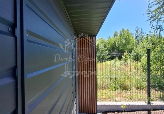 Ogłoszenie - Schowek - domek ogrodowy 3x3 - drzwi - okno - dekor z lameli - dach spad w tył ID1022. Zdjęcie 4