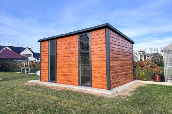 Ogłoszenie - Schowek - domek ogrodowy 3x2 m - drzwi - 2 x okno - drewnopodobny - dach spad w tył ID1111. Zdjęcie 3