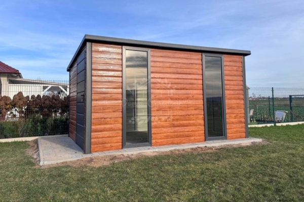 Ogłoszenie - Schowek - domek ogrodowy 3x2 m - drzwi - 2 x okno - drewnopodobny - dach spad w tył ID1111. Zdjęcie 5