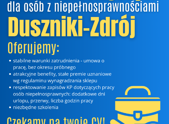 Ogłoszenie - Asystent/-ka kas samoobsługowych Duszniki-Zdrój. Zdjęcie 1