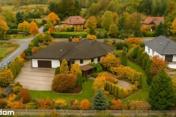 Ogłoszenie - Parterowy dom koło Pabianic, Fotowoltaika, Solary, Smart. Zdjęcie 1