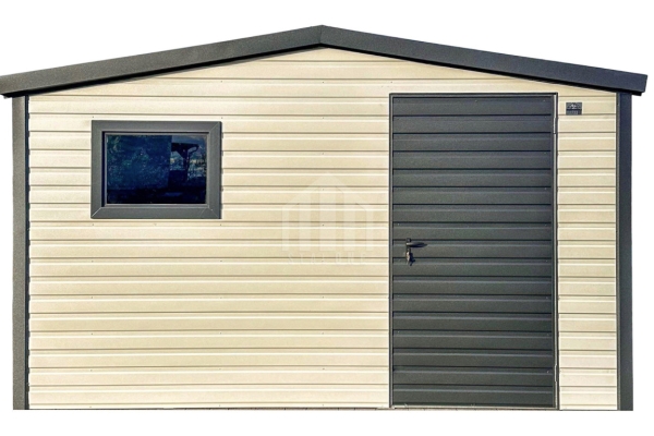 Ogłoszenie - Schowek - domek ogrodowy 3x2m - drzwi - okno - biały - antracyt - dach dwuspadowy SO184. Zdjęcie 1