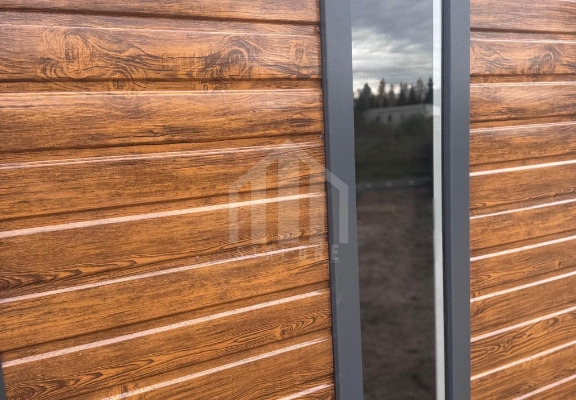 Ogłoszenie - Schowek - domek ogrodowy 4x3m - drzwi - 2 x okno - złoty dąb - drewnopodobny - dach dwuspadowy - rynny SO181. Zdjęcie 2