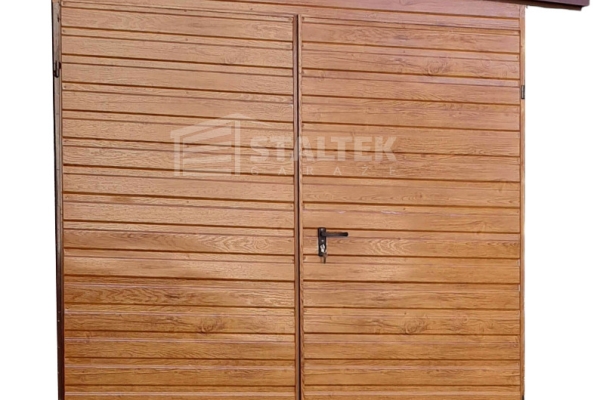 Ogłoszenie - Schowek - Domek Ogrodowy 3x2m - Brama Dwuskrzydłowa - jasny orzech - dach spad w bok ST101. Zdjęcie 1