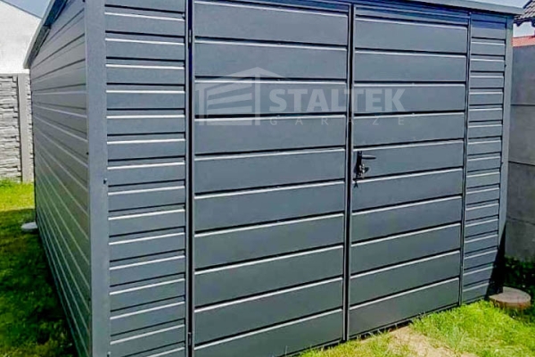 Ogłoszenie - Schowek - Domek Ogrodowy 3x4,5m Brama dwuskrzydłowa - Antracyt - Dach spad w tył ST146. Zdjęcie 2