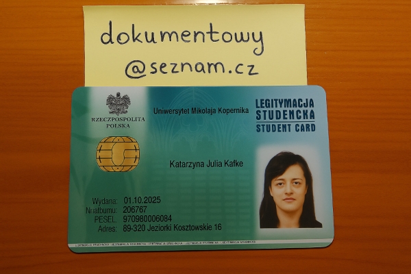 Ogłoszenie - Legitymacja Studencka. *Wersja Rejestrowana*. Zdjęcie 1