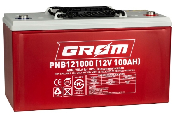 Ogłoszenie - Akumulator GROM AGM PNB121000 12V 100Ah. Zdjęcie 1