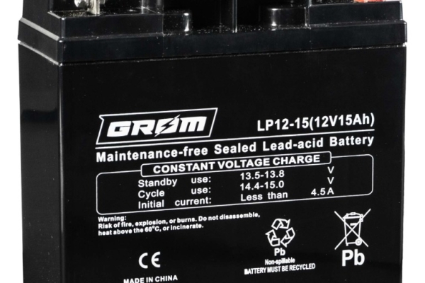Ogłoszenie - Akumulator żelowy GROM 12V 15Ah LP12-15. Zdjęcie 1