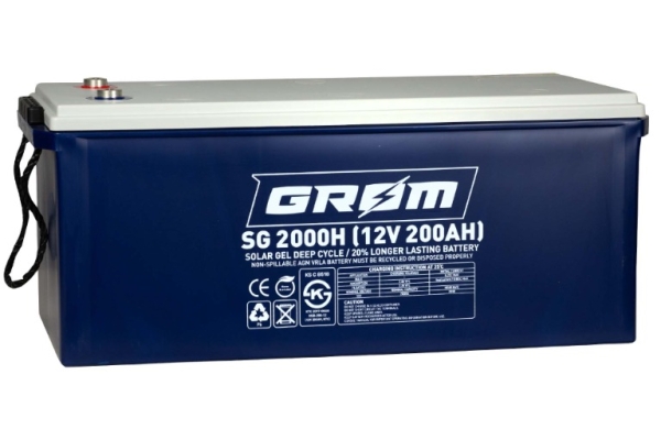 Ogłoszenie - Akumulator GROM SOLAR GEL 12V 200Ah SG2000H. Zdjęcie 1