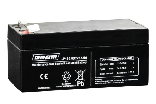 Ogłoszenie - Akumulator żelowy GROM 12V 3,5Ah LP12-3,5. Zdjęcie 1