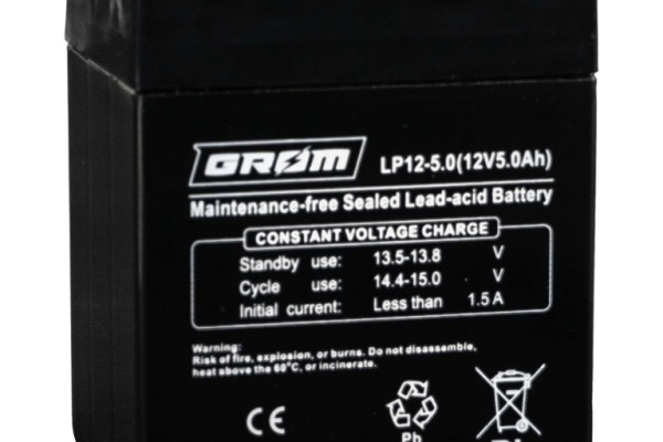 Ogłoszenie - Akumulator żelowy GROM 12V 5Ah LP12-5.0. Zdjęcie 1