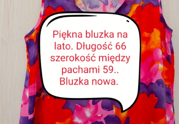 Ogłoszenie - Bluzka na lato nowa 44/46. Zdjęcie 6