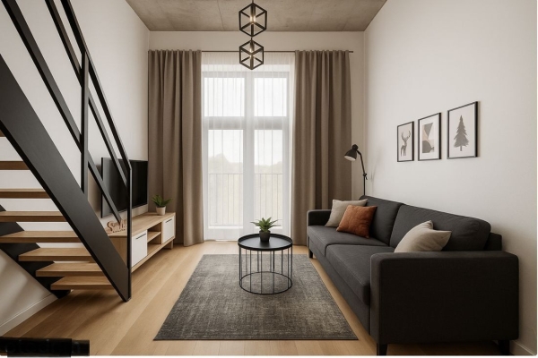 Ogłoszenie - 1pok, 33met, Okolice Narutowicza ANTRESOLA/BALKON (Wrocław). Zdjęcie 2