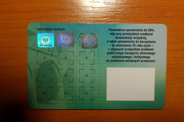 Ogłoszenie - Legitymacja Studencka. *Wersja Rejestrowana*. Zdjęcie 2