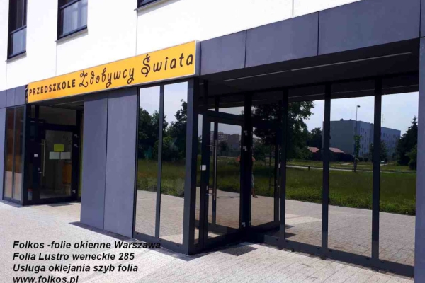 Ogłoszenie - Lustro weneckie Warszawa -Folie weneckie na okna, drzwi, witryny- Folkos folie z usługa oklejania szyb Warszawa. Zdjęcie 9