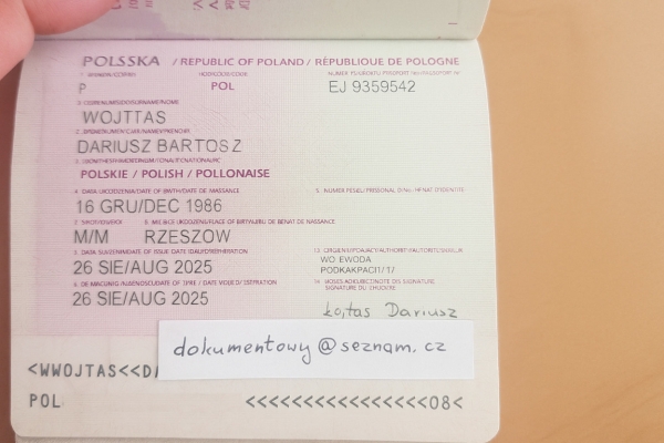 Ogłoszenie - Kup Paszport Nierejestrowany Lub Rejestrowany. Zdjęcie 2