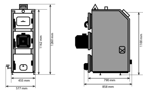Ogłoszenie - DrewKo Hybrid 12 kW – dwupaliwowy kocioł na drewno i pellet. Zdjęcie 4