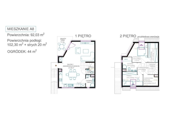Ogłoszenie - 3pok, 102met, okolice Iwaszkiewicza TARAS/OGRÓD/MP (Wrocław). Zdjęcie 6
