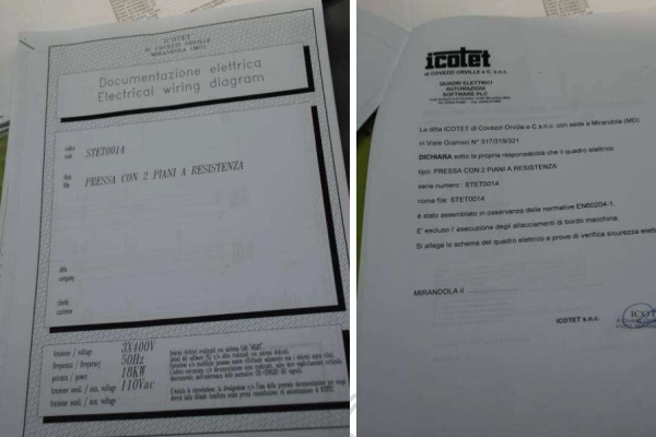 Ogłoszenie - Półkowa prasa hydrauliczna ICOTET CON 2. Zdjęcie 8