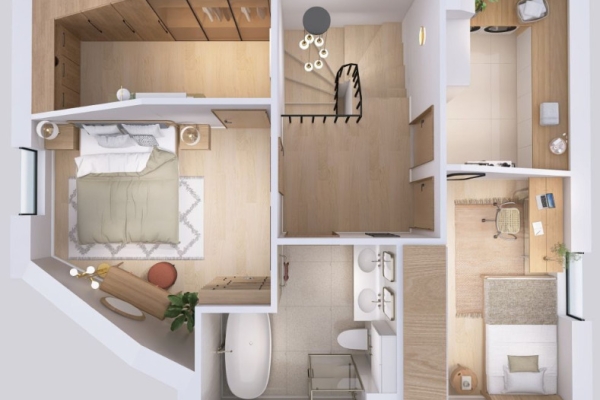 Ogłoszenie - 3pok, 102met, okolice Iwaszkiewicza TARAS/OGRÓD/MP (Wrocław). Zdjęcie 9