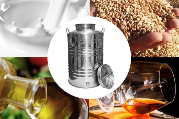 Ogłoszenie - Beczka bańka ze stali nierdzewnej inox pojemnik zbiornik hermetyczny 50L na bimber olej roślinny ocet woda pitna sok. Zdjęcie 7