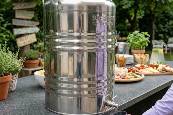 Ogłoszenie - Beczka bańka ze stali nierdzewnej inox pojemnik zbiornik hermetyczny 50L na bimber olej roślinny ocet woda pitna sok. Zdjęcie 10