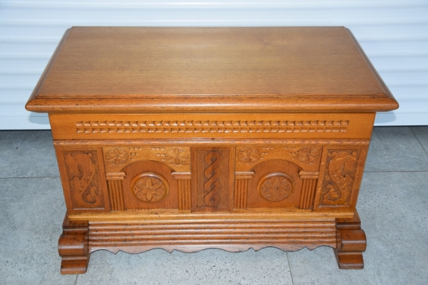 Ogłoszenie - skrzynia dębowa - jak nowa. Zdjęcie 1