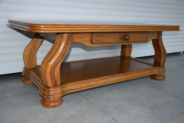 Ogłoszenie - ława do salonu dębowa  - super stan. Zdjęcie 4