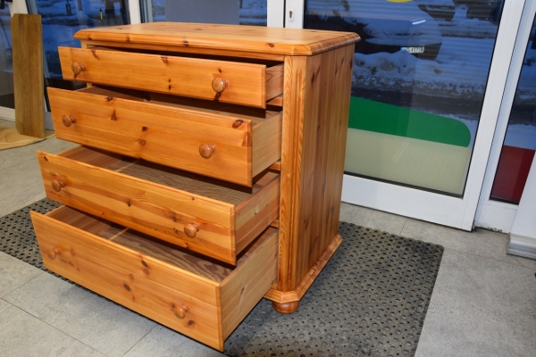 Ogłoszenie - komoda z szufladami z drewna sosnowego - jak nowa. Zdjęcie 4