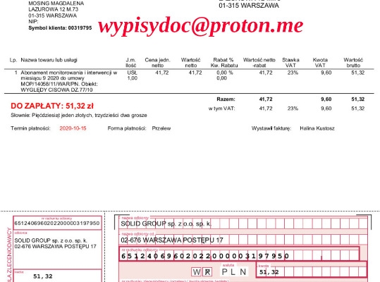 Ogłoszenie - Badania Laboratoryjne, Faktury, Polisy, Świadectwa Pracy, Zaświadczenia. Zdjęcie 1