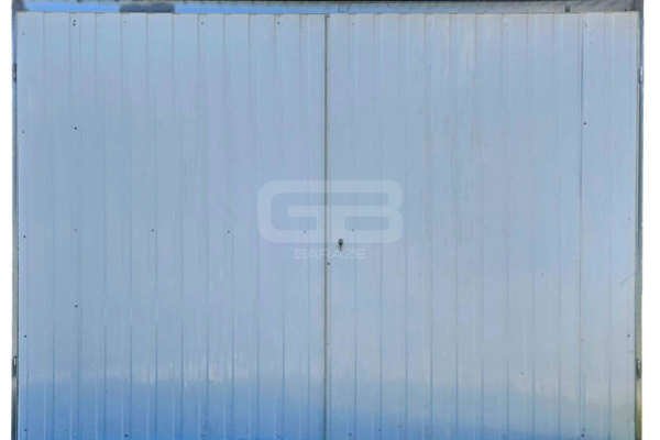 Ogłoszenie - Garaż blaszany 3x5 wolnostojący  - brama dwuskrzdłowa - biały - spad w tył GB143. Zdjęcie 1