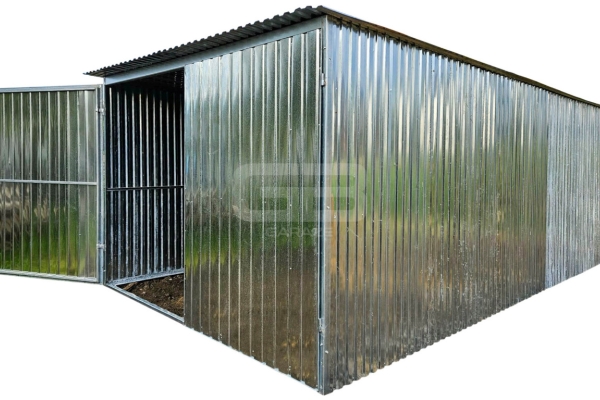 Ogłoszenie - Garaż 3×5 m blaszany – II gat – konstrukcja wolnostojąca – na budowe GB110. Zdjęcie 1