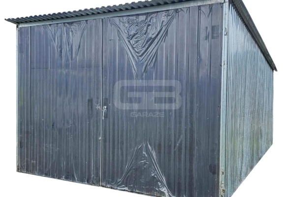 Ogłoszenie - Garaż blaszany 3×5 m II klasa – na budowę – wolnostojący – brama wjazdowa – spad dachu w tył GB119. Zdjęcie 1