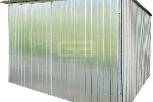 Ogłoszenie - Garaż blaszany 3x5m II gat - blaszak na budowę - wolnostojący - brama - dach spad w tył GB125. Zdjęcie 1