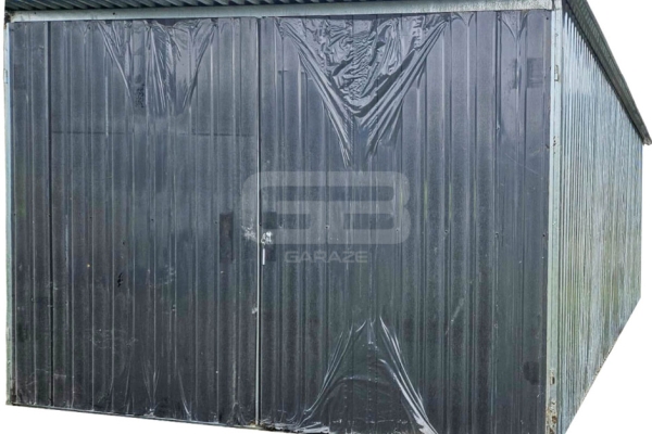 Ogłoszenie - Garaż blaszany 3x5m II gat. - blaszak na budowę - wolnostojący - brama - dach spad w tył GB126. Zdjęcie 1