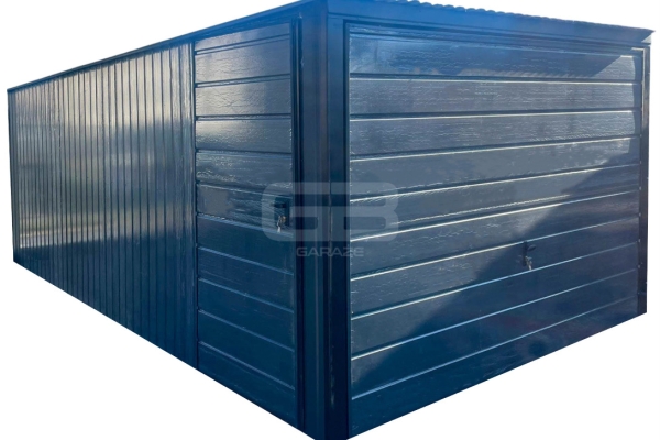 Ogłoszenie - Garaż blaszany 3x5m - Brama uchylna - drzwi - antracyt - dach spad w tył GB145. Zdjęcie 1