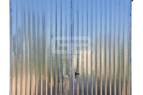 Ogłoszenie - Garaż blaszany 3x12m - brama dwuskrzydłowa - drzwi - okno - ocynk - dach spad w bok GB158. Zdjęcie 1