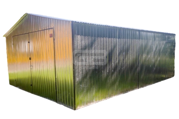 Ogłoszenie - Garaż blaszany 4x6 Brama - ocynk - dwuspad GB165. Zdjęcie 1