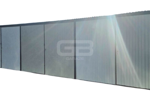 Ogłoszenie - Rząd garaży 12x6m wolnostojcy - spad w tył - brama dwuskrzydłowa GB190. Zdjęcie 1