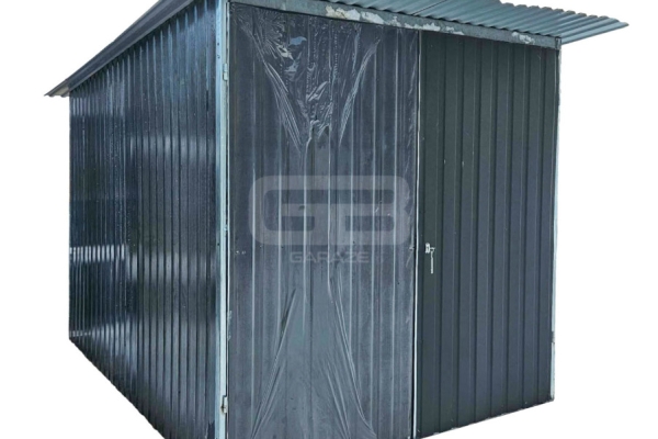 Ogłoszenie - Blaszak 3×5 m II gat – garaż na budowę – konstrukcja wolnostojąca – brama – spad dachu do tyłu GB100. Zdjęcie 1