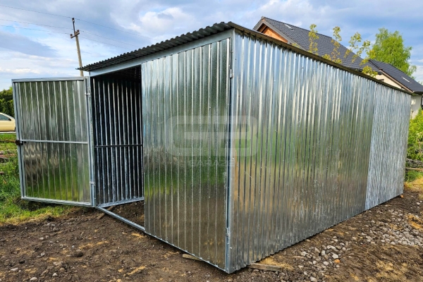 Ogłoszenie - Garaż 3×5 m blaszany – II gat – konstrukcja wolnostojąca – na budowe GB110. Zdjęcie 4