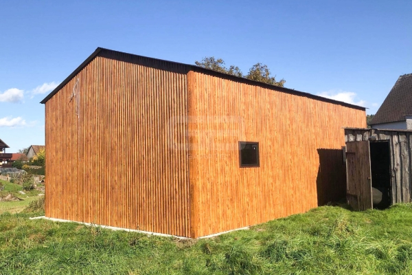 Ogłoszenie - Garaż blaszany 6x9 Brama + 3x okno drewnopodobny  Dach dwuspadowy GB184. Zdjęcie 5