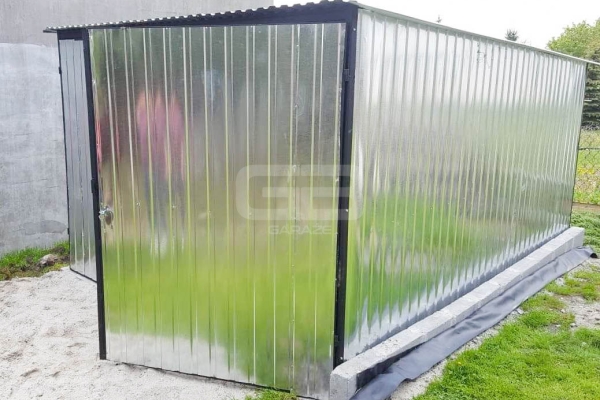 Ogłoszenie - Garaż blaszany 3x5 Brama ocynk - spad w tył GB142. Zdjęcie 2