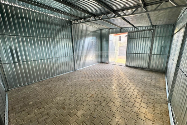 Ogłoszenie - Garaż blaszany 4x5m - brama dwuskrzydłowa - ocynk - spad w bok GB162. Zdjęcie 4