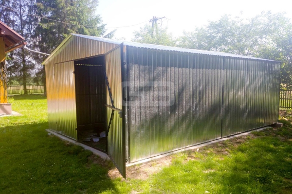 Ogłoszenie - Garaż blaszany 4x6 Brama - ocynk - dwuspad GB165. Zdjęcie 5