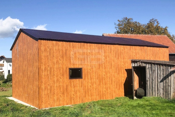 Ogłoszenie - Garaż blaszany 6x9 Brama + 3x okno drewnopodobny  Dach dwuspadowy GB184. Zdjęcie 8