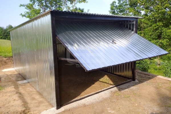 Ogłoszenie - Garaż blaszany 3x5 Brama - ocynk - spad w tył GB139. Zdjęcie 7