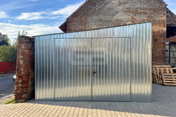 Ogłoszenie - Garaż blaszany 4x5m - brama dwuskrzydłowa - ocynk - spad w bok GB162. Zdjęcie 3